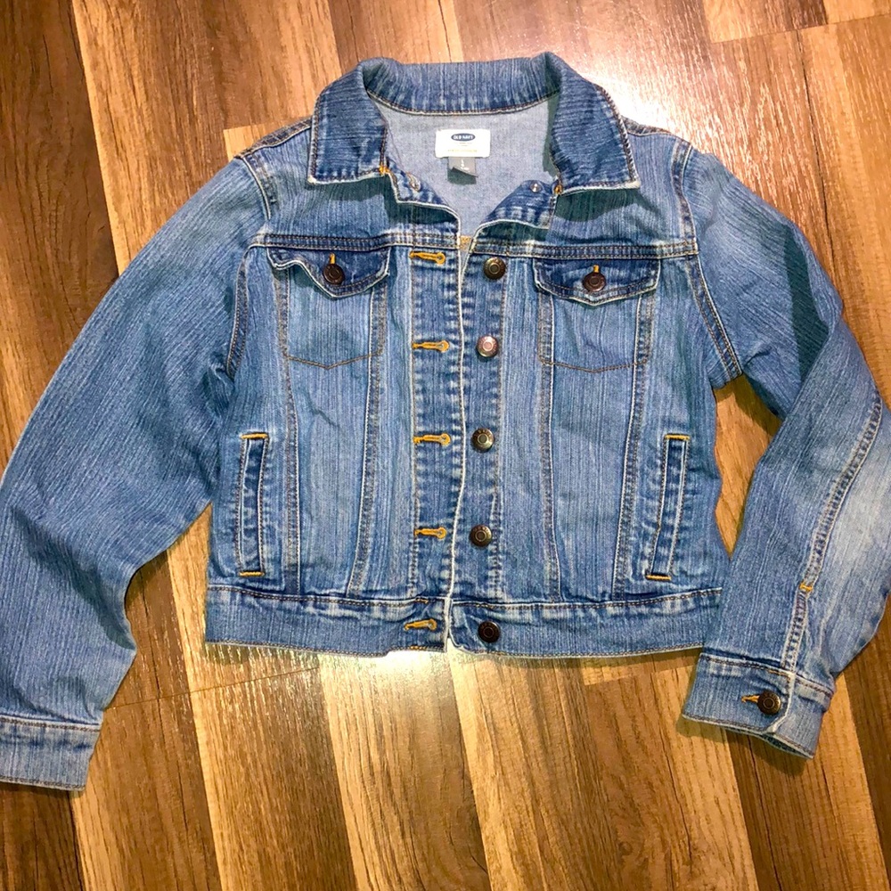 Girls 10/12 jean jacket, old navy
